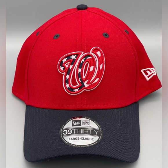 Washington Nationals Flex Hat Cap New Era 39Thirty MLB 11432297 Mens SZ L/XL NEW - Picture 2 of 9